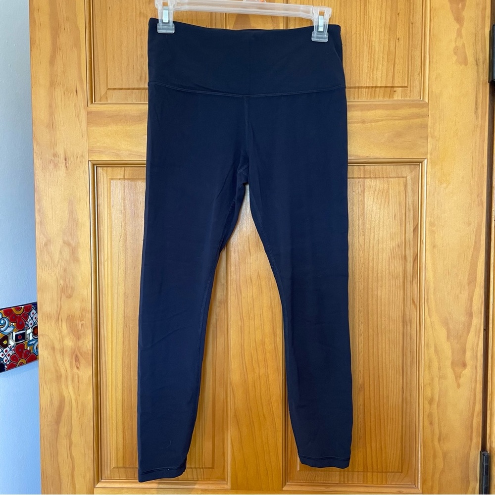 Athleta elevation 7/8 navy blue